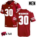 Men's Wisconsin Badgers NCAA #30 Coy Wanner Red Authentic Under Armour Big & Tall Stitched College Football Jersey WV31Z14RQ